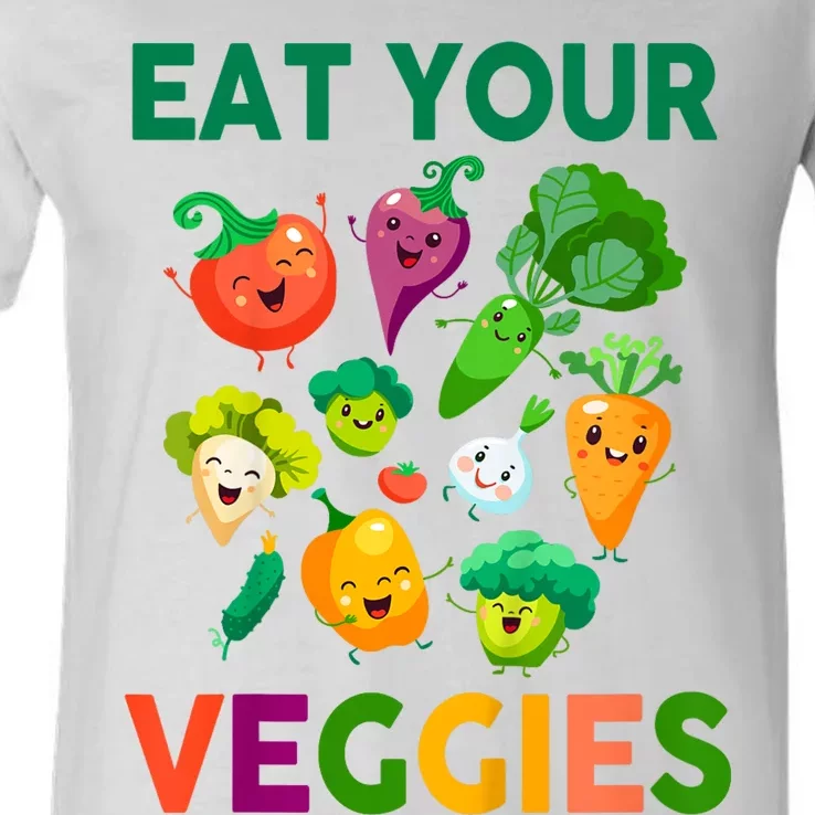 Eat Your Veggies V-Neck T-Shirt