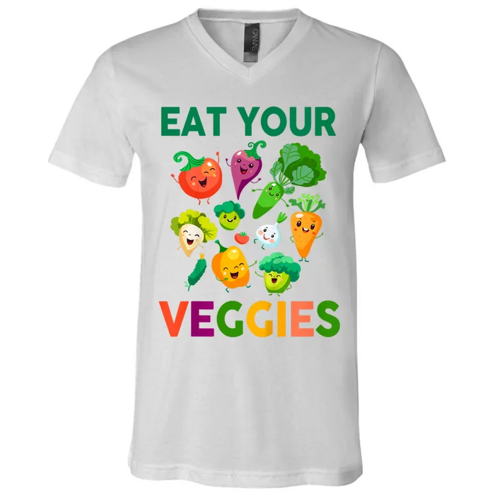 Eat Your Veggies V-Neck T-Shirt