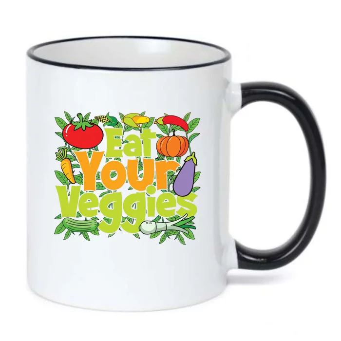 Eat Your Veggies Black Color Changing Mug