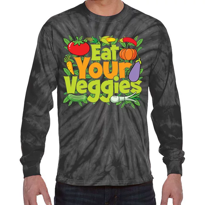 Eat Your Veggies Tie-Dye Long Sleeve Shirt