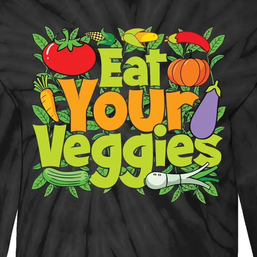 Eat Your Veggies Tie-Dye Long Sleeve Shirt