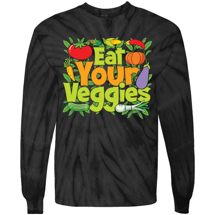 Eat Your Veggies Tie-Dye Long Sleeve Shirt