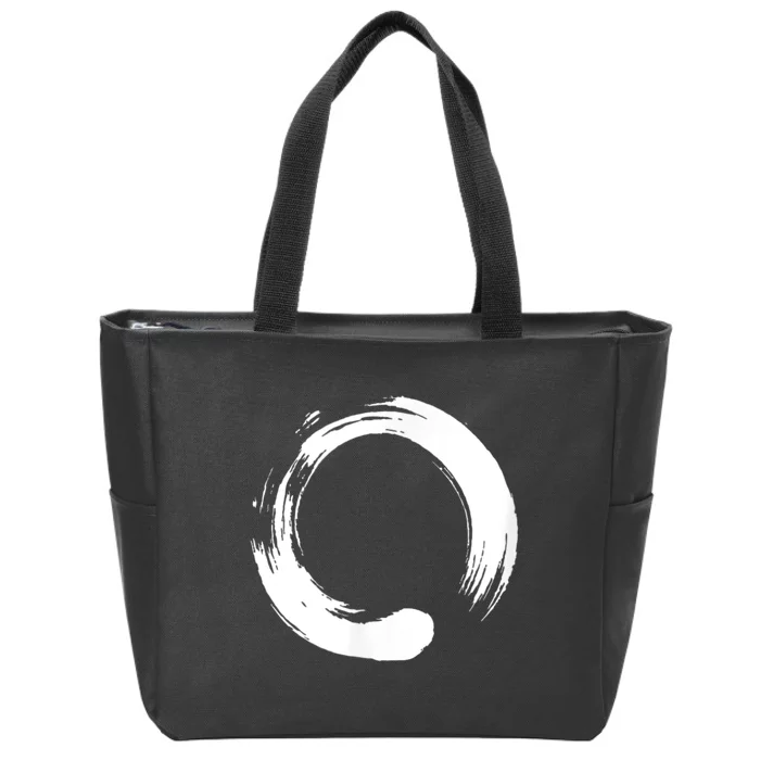 Enso, Zen, Circle, Symbol, Buddhism, Buddha, Meditation Yoga Zip Tote Bag