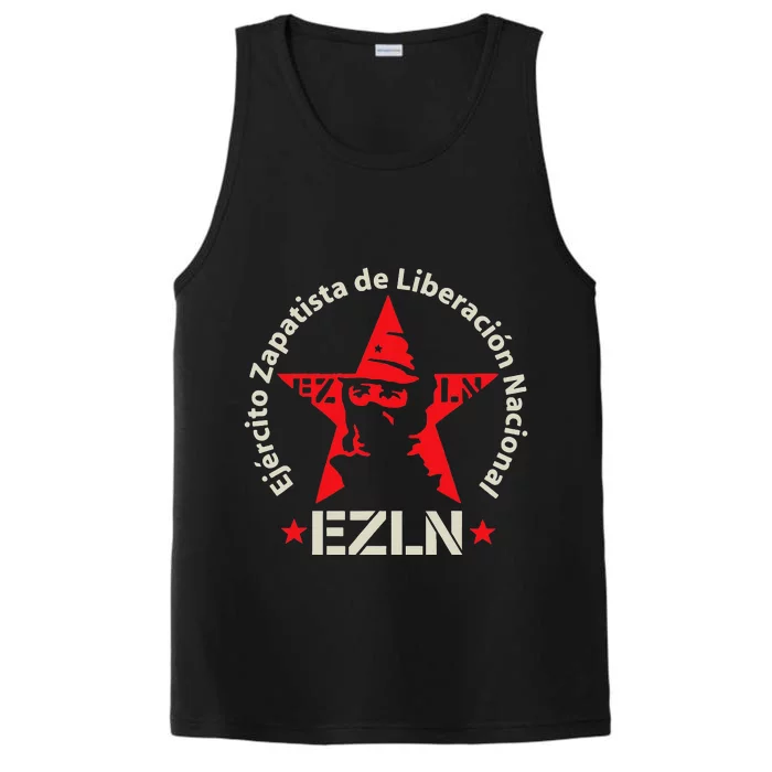 EZLN ZAPATISTAS RED STARS Performance Tank