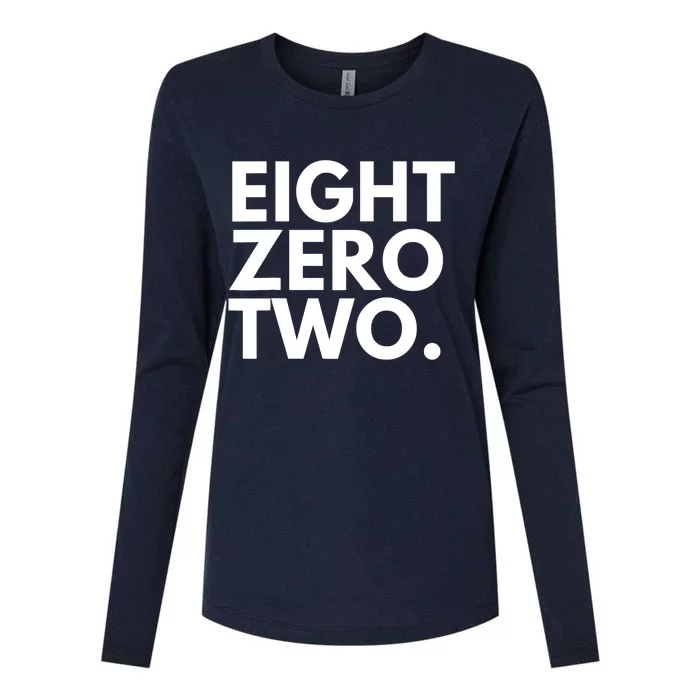 EIGHT ZERO TWO Area Code 802 Vermont USA Womens Cotton Relaxed Long Sleeve T-Shirt