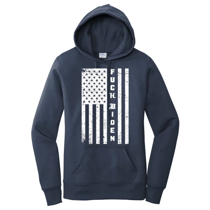 F--ck Biden American Flag Women's Pullover Hoodie