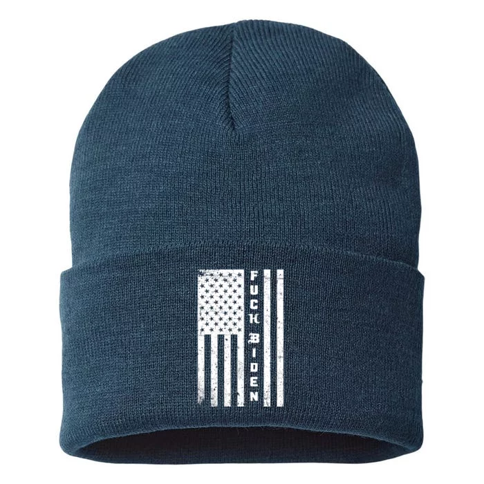 F--ck Biden American Flag Sustainable Knit Beanie