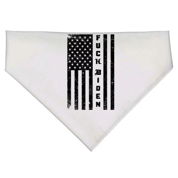 F--ck Biden American Flag USA-Made Doggie Bandana