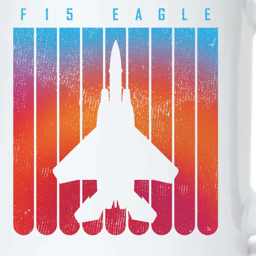 F-15 Eagle Jet Fighter Retro Black Color Changing Mug