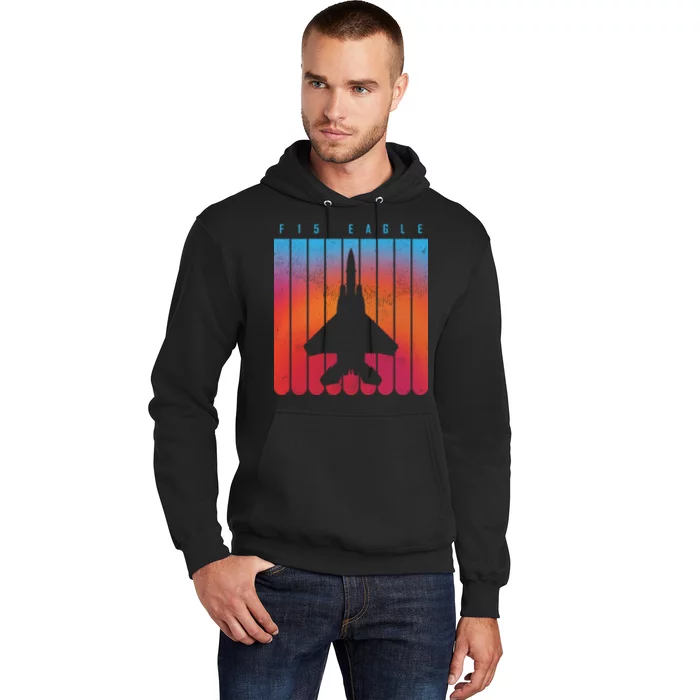 F-15 Eagle Jet Fighter Retro Hoodie