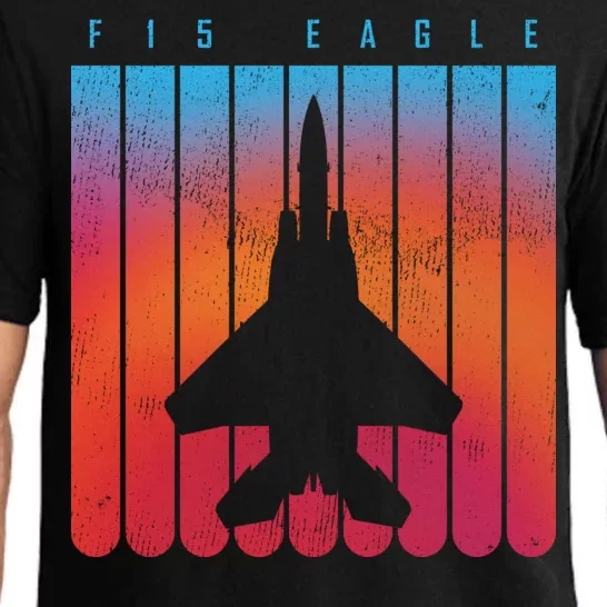 F-15 Eagle Jet Fighter Retro Pajama Set