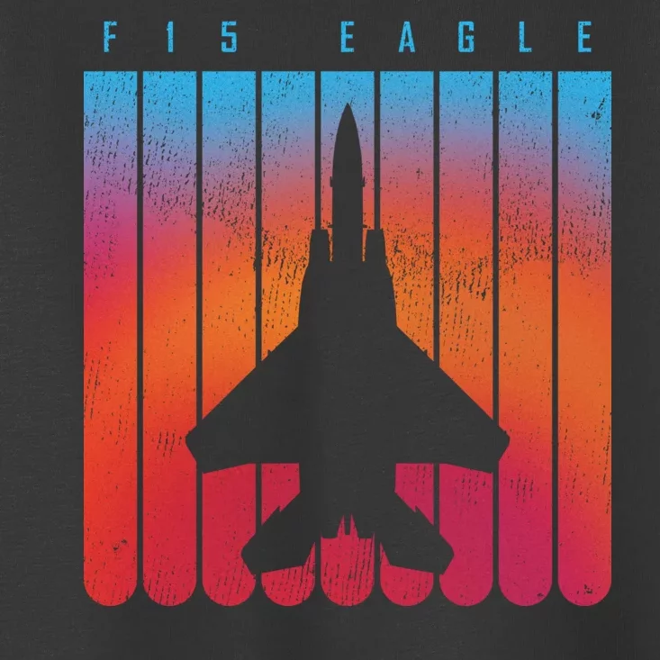 F-15 Eagle Jet Fighter Retro Toddler T-Shirt