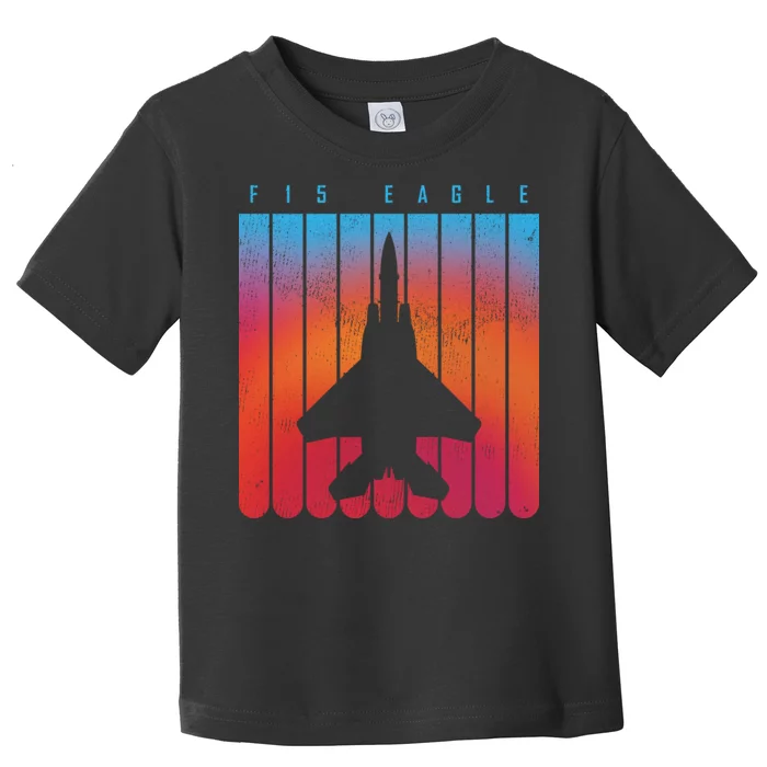 F-15 Eagle Jet Fighter Retro Toddler T-Shirt