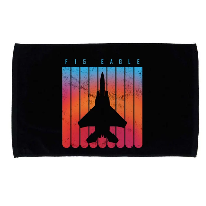 F-15 Eagle Jet Fighter Retro Microfiber Hand Towel