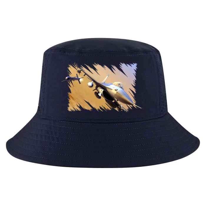 F-16 Fighter Jet Cool Comfort Performance Bucket Hat