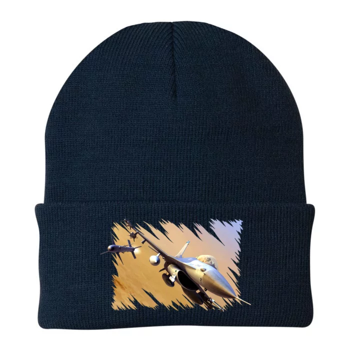 F-16 Fighter Jet Knit Cap Winter Beanie