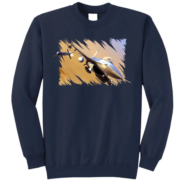 F-16 Fighter Jet Tall Sweatshirt