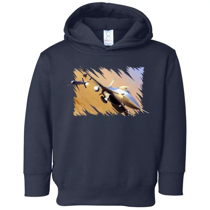 F-16 Fighter Jet Toddler Hoodie