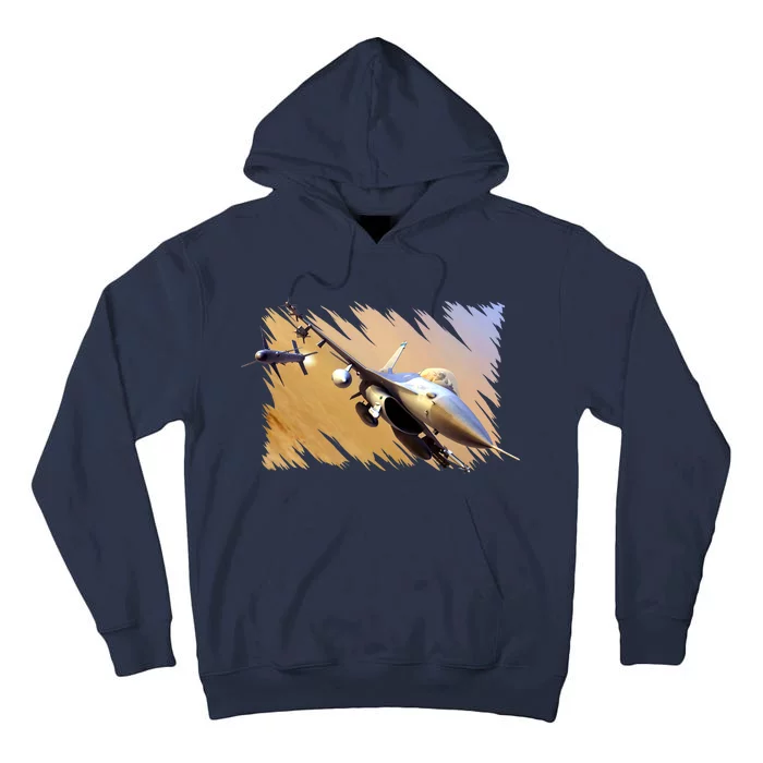 F-16 Fighter Jet Tall Hoodie