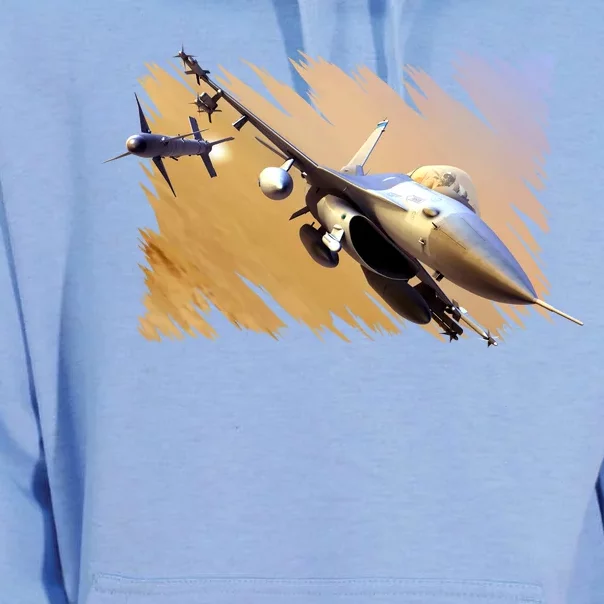 F-16 Fighter Jet Unisex Surf Hoodie