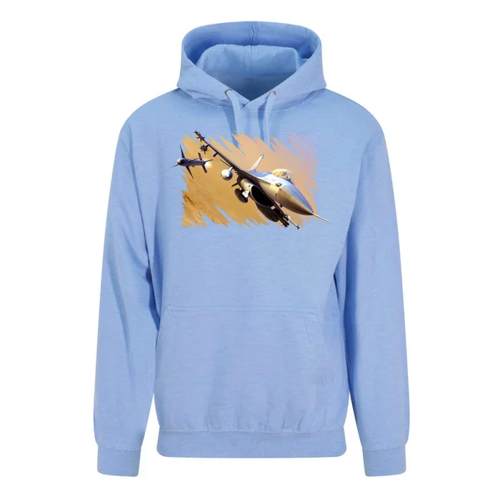 F-16 Fighter Jet Unisex Surf Hoodie