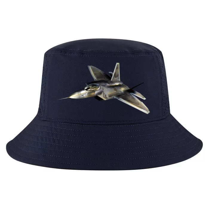 F-22 Raptor Fighter Jet Cool Comfort Performance Bucket Hat