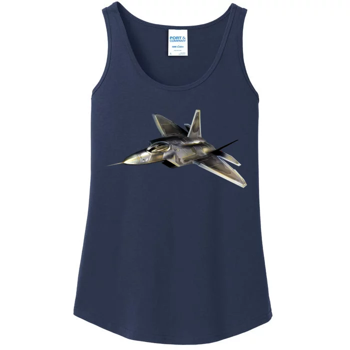 F-22 Raptor Fighter Jet Ladies Essential Tank