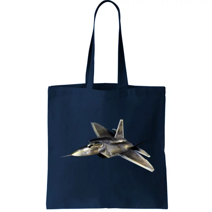 F-22 Raptor Fighter Jet Tote Bag