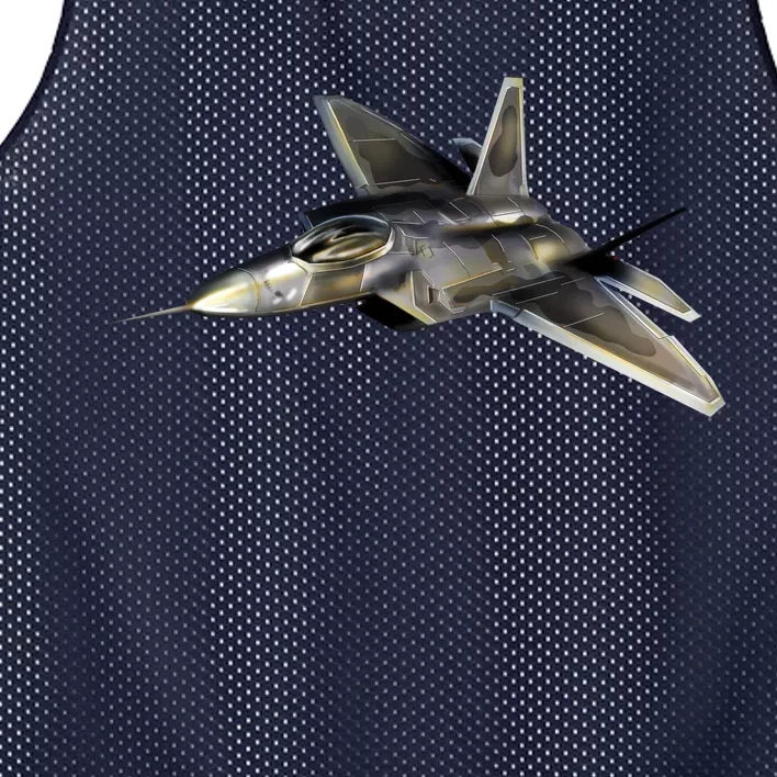 F-22 Raptor Fighter Jet Mesh Reversible Basketball Jersey Tank