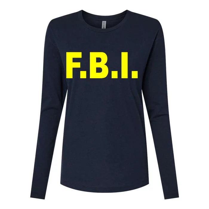 F.B.I FBI Federal Agent Logo Womens Cotton Relaxed Long Sleeve T-Shirt