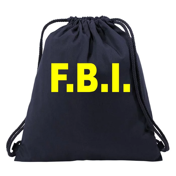 F.B.I FBI Federal Agent Logo Drawstring Bag