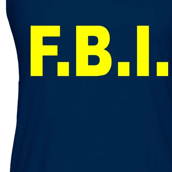 F.B.I FBI Federal Agent Logo Ladies Essential Flowy Tank