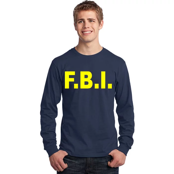 F.B.I FBI Federal Agent Logo Tall Long Sleeve T-Shirt