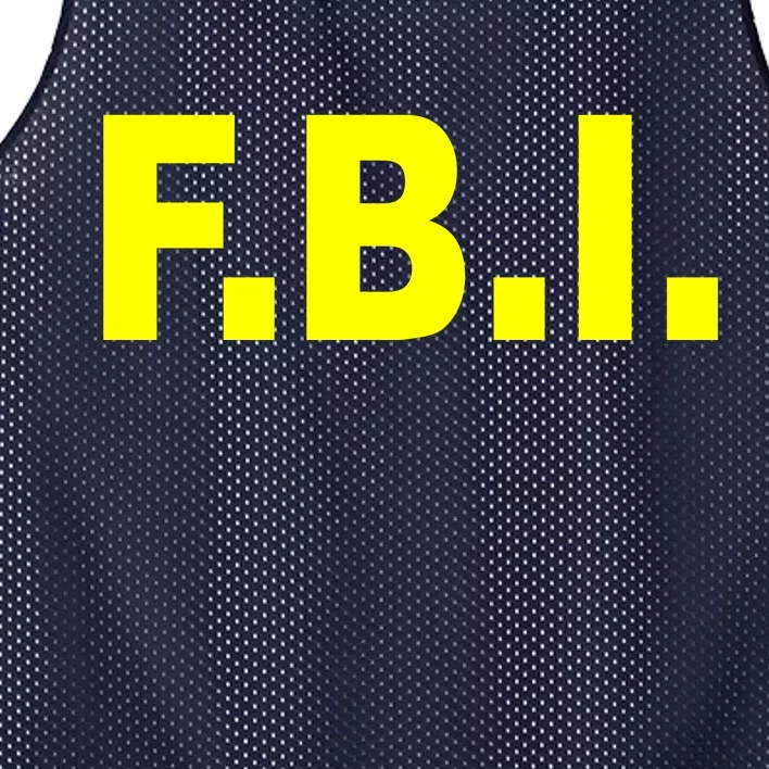 F.B.I FBI Federal Agent Logo Mesh Reversible Basketball Jersey Tank