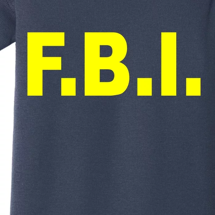 F.B.I FBI Federal Agent Logo Baby Bodysuit