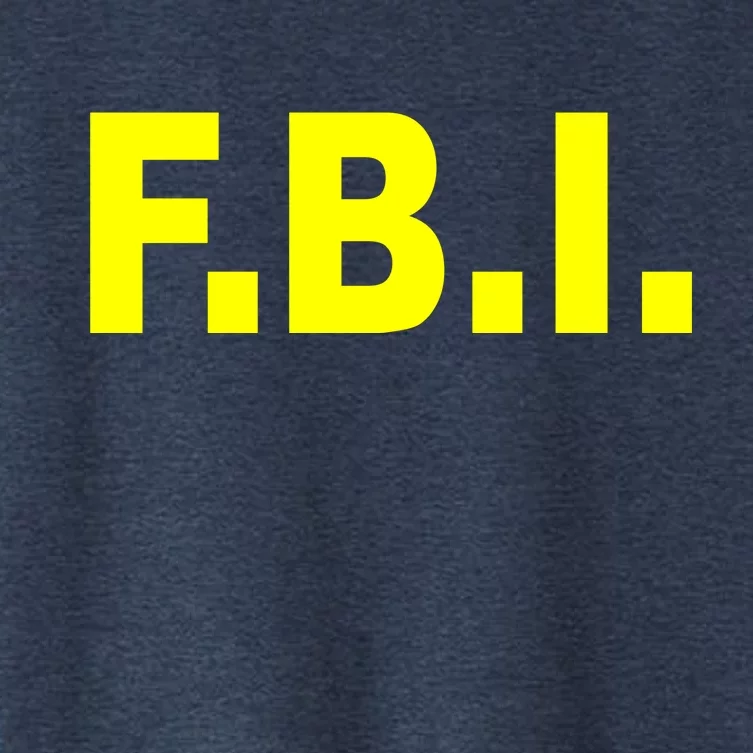 F.B.I FBI Federal Agent Logo Women's Crop Top Tee