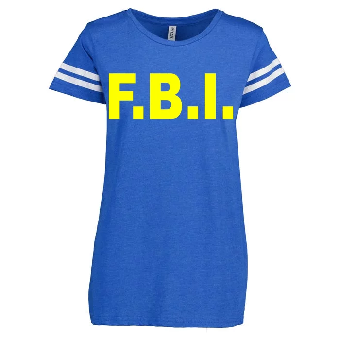 F.B.I FBI Federal Agent Logo Enza Ladies Jersey Football T-Shirt