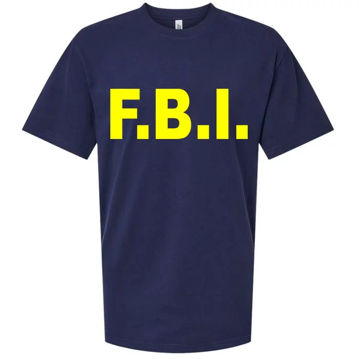 F.B.I FBI Federal Agent Logo Sueded Cloud Jersey T-Shirt