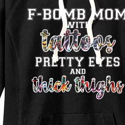 F-Bomb Mom With Tattoos and Thick Thighs Women's Fleece Hoodie