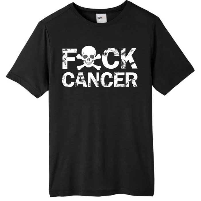 F Cancer Crossbone Skeleton ChromaSoft Performance T-Shirt