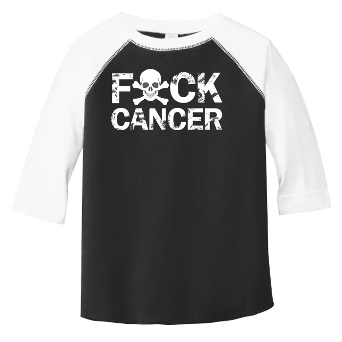 F Cancer Crossbone Skeleton Toddler Fine Jersey T-Shirt