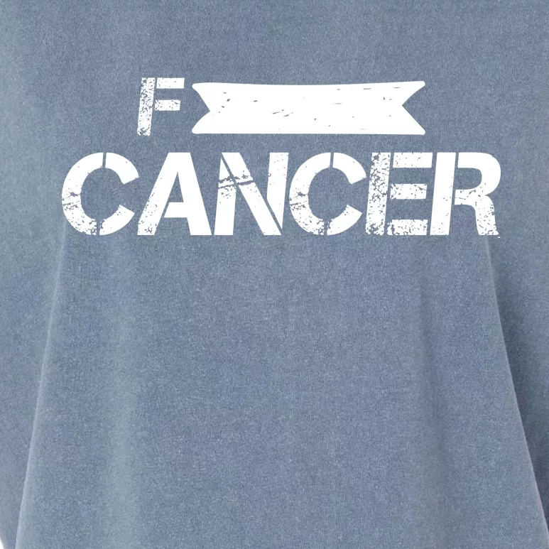 F Cancer Simple Logo Garment-Dyed Women's Muscle Tee