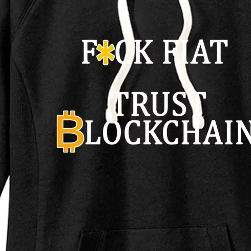 F CK Flat Trust Blockchain Women's Fleece Hoodie