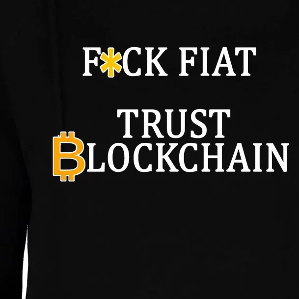 F CK Flat Trust Blockchain Womens Funnel Neck Pullover Hood