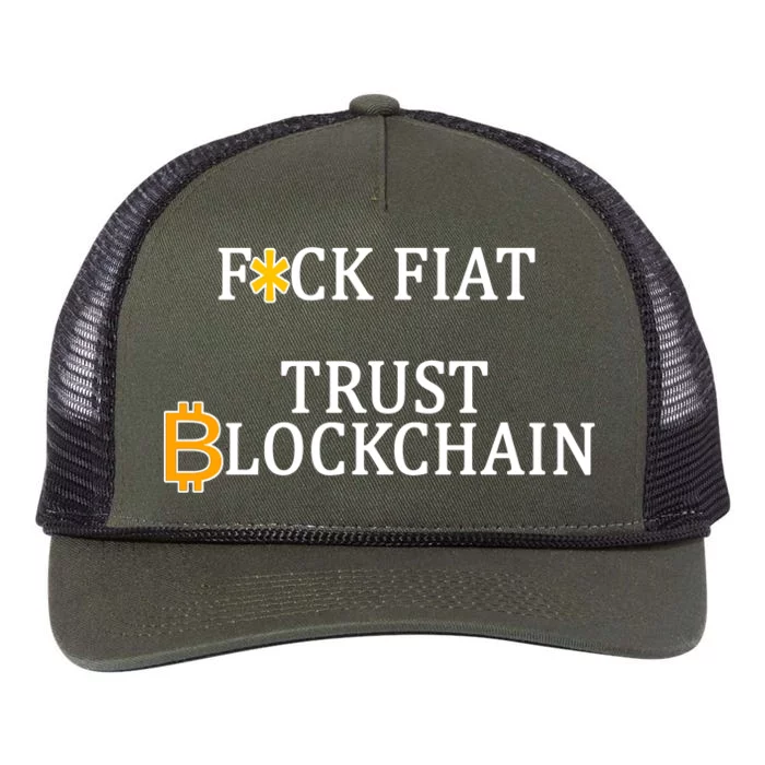 F CK Flat Trust Blockchain Retro Rope Trucker Hat Cap