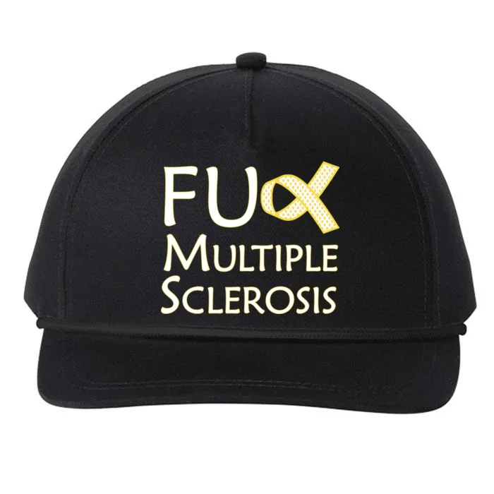 F Multiple Sclerosis Snapback Five-Panel Rope Hat