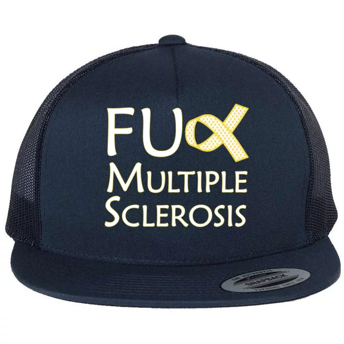 F Multiple Sclerosis Flat Bill Trucker Hat