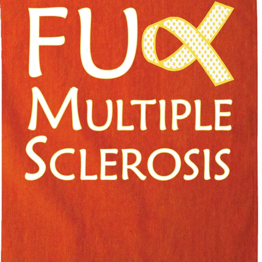 F Multiple Sclerosis Platinum Collection Golf Towel