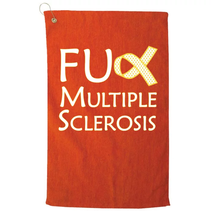 F Multiple Sclerosis Platinum Collection Golf Towel