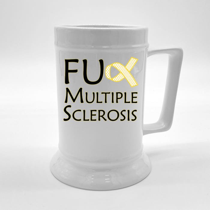 F Multiple Sclerosis Front & Back Beer Stein